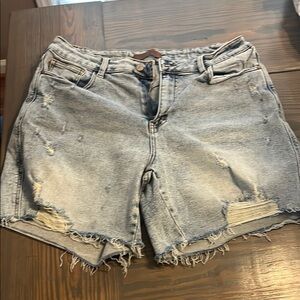 Judy Blue Distressed Blue Jean Shorts